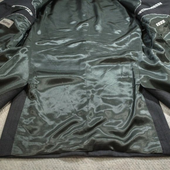 Austin Reed Signature Super 100's Gray-Blue Blazer - Picture 5 of 7